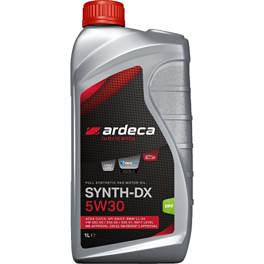 Олива Ardeca Synth-DX 5W-30 1 л на Chrysler 300C