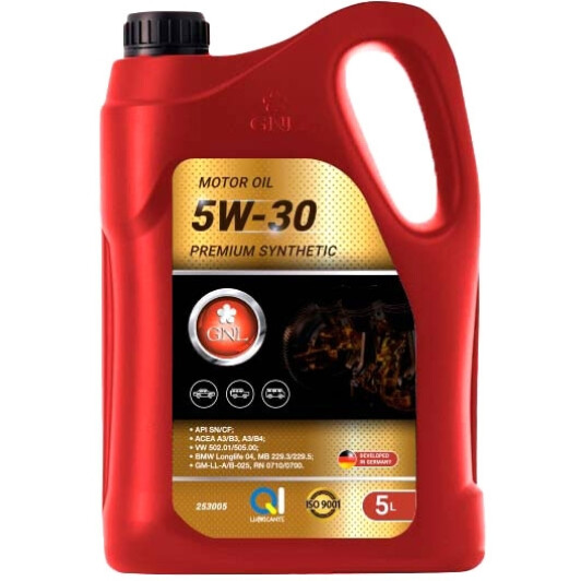 Масло GNL 5W-30 5 л на MINI Cooper