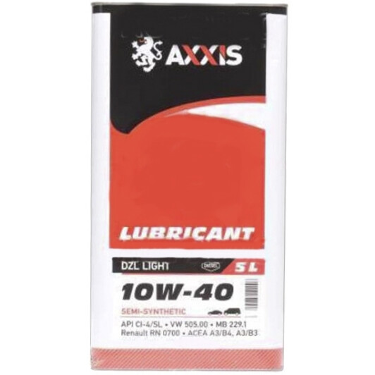 Олива Axxis DZL Light 10W-40 5 л на Porsche Cayenne