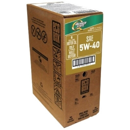 Масло QUAKER STATE Euro Full Synthetic 5W-40 22,71 (box) л на MINI Cooper