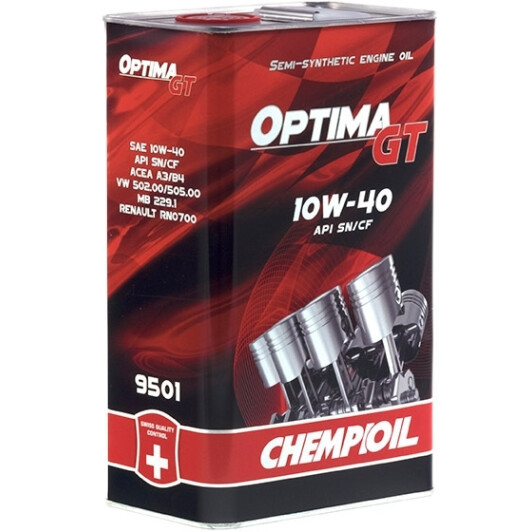 Масло Chempioil Optima GT (Metal) 10W-40 4 л на Porsche Cayenne