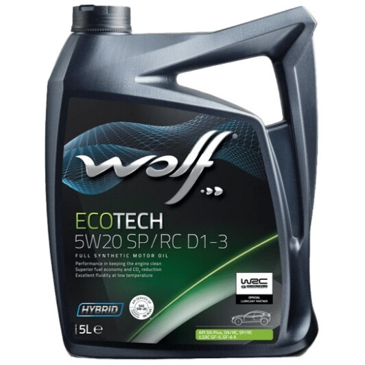 Масло Wolf EcoTech SP/RC D1-3 5W-20 5 л на Chrysler 300C