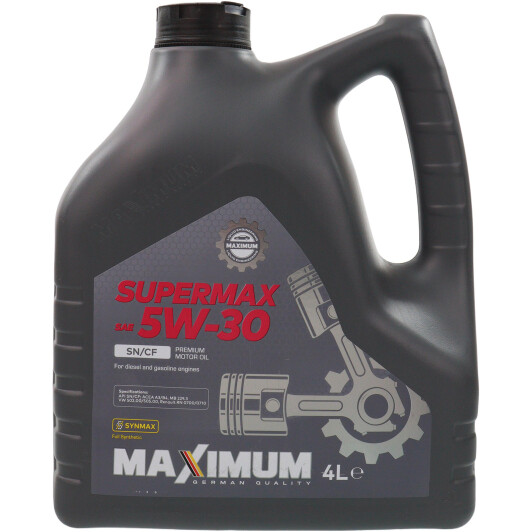 Масло Maximum SuperMax 5W-30 4 л на MINI Cooper