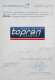 Сертификат на Трос ручного гальма Topran 701508