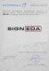 Сертификат на Подкрылок Signeda pfd11147ar