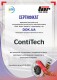 Сертификат на Поликлиновой ремень Contitech 4PK850