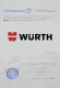 Сертификат на Защитные очки Würth Standart 899103120