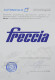 Сертификат на Впускной клапан Freccia R6132/SNT