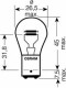 Автолампа Osram P21/5W BAY15d 10 W 28 W прозрачная 7537TSP