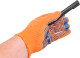 Перчатки рабочие MasterTool хб с точками ПВХ оранжевые