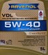 Моторное масло Ravenol VDL 5W-40 5 л на Peugeot 107