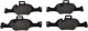 0986424849 Bosch Гальмівні колодки