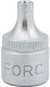 Торцевая головка Force 53604 E4 3/8"