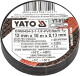 Изолента Yato yt8152 черная ПВХ 12 мм х 10 м