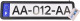 Рамка номерного знака 12 Atelie 951623 цвет черный матовый хромированная сталь