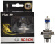 Автолампа Bosch Plus 90 H4 P43t 55 W 60 W прозрачная 1987301074