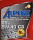 Моторное масло Alpine RSL C3 5W-40 5 л на Peugeot 406