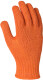 Перчатки рабочие Doloni Новая Звезда трикотажные с покрытием ПВХ оранжевые XXXL (12
