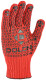 Перчатки рабочие Doloni Универсал хб с точками ПВХ красные XXL (11