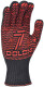 Рукавички робочі Doloni 77 Стандарт трикотажні з покриттям ПВХ чорні