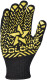 Рукавички робочі Doloni Зірка трикотажні з покриттям ПВХ чорні XL (10