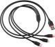 Кабель 3 в 1 Borofone USB - Apple Lightning - type-C - Micro USB BX17 BX17LMCB 1 м
