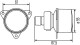 2NE 008 221-037 Behr Hella Задня протитуманна фара