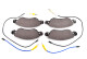 LP1656 Delphi Тормозные колодки для Citroen C5