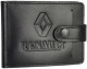 Зажим для купюр Poputchik 4021-022 с логотипом Renault цвет черный
