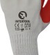 Перчатки рабочие Intertool трикотажные с латексным покрытием красные