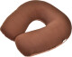 Подушка-подголовник Coverbag Memory foam коричневый без логотипа 481