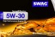 Моторна олива SWAG Longlife Plus 5W-30 для Opel Calibra 4 л на Opel Calibra