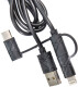 Кабель 3 в 1 XoKo Apple Lightning - Micro USB - type-C SC-310-BK 1 м