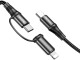 Кабель 2 в 1 Hoco X50 00000082720 Apple Lighting - USB type-C - USB type-C 1 м