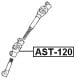 AST-120 Febest Вал кермового управління для Toyota Corolla