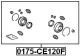0175-CE120F Febest Ремкомплект тормозного суппорта