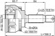 0410-EA3A43 Febest ШРУС