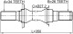 1012-V200ATRH Febest Полуось для Chevrolet Epica