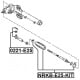 nrkbe25kit Febest Пыльник рулевой рейки для Nissan Cabstar