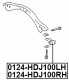 0124HDJ100LH Febest Рычаг подвески