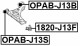 1820J13F Febest Шаровая опора