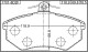 Тормозные колодки Febest 17018D2F