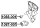1087-001 Febest Натяжной ролик ремня ГРМ