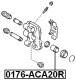 0176-ACA20R Febest Поршень тормозного суппорта