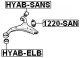 HYAB-SANS Febest Сайлентблок важеля