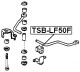 TSB-LF50F Febest Втулка стабилизатора