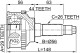 0510-045A44 Febest ШРУС