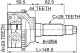 ШРУС Febest 0510-041A44 для Mazda Tribute