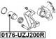 0176-UZJ200R Febest Поршень тормозного суппорта