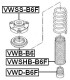 Отбойник амортизатора Febest VWD-B6F